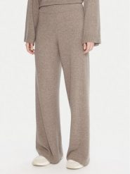 Kontatto Spodnie dzianinowe 3M0966C Beżowy Relaxed Fit. Brązowe spodnie materiałowe damskie Kontatto, bez wzorów, z dzianiny. Za 369.99 zł.
