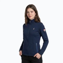 Bluza polarowa damska Aulp Debby. Niebieskie bluzy damskie Aulp, s, bez wzorów, z elastanu, bez ramiączek, bez kaptura. Za 139.99 zł.
