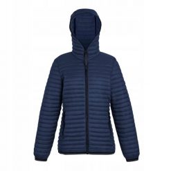 Kurtka Ocieplana Damska Rigain. Niebieskie kurtki sportowe damskie Regatta, bez wzorów, z puchu, bez ramiączek, bez kaptura, trekkingowe. Za 151.99 zł.