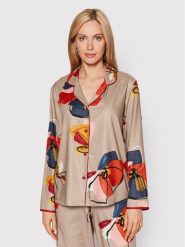 Cyberjammies Koszulka piżamowa Naomi 9321 Beżowy Regular Fit. Brązowe koszule nocne damskie Cyberjammies, bez wzorów, z bawełny, bez ramiączek. Za 179.99 zł.