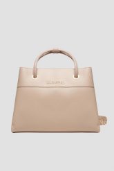 VALENTINO Beżowa shopperka Alexia. Brązowe shopperki damskie Valentino by Mario Valentino, bez wzorów, bez dodatków. W wyprzedaży za 447.99 zł.