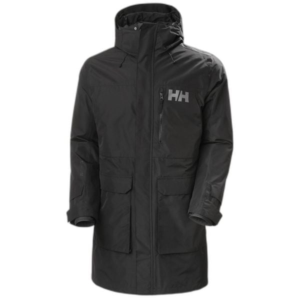 Kurtka Helly Hansen rigging. Czarne kurtki męskie Helly Hansen, na jesień, l, bez wzorów, z tkaniny, klasyczne, bez kaptura. Za 1,418.50 zł.