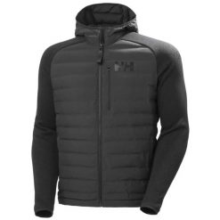 Kurtka puchowa Helly Hansen Arctic Ocean Hybrid. Brązowe kurtki męskie Helly Hansen, xl, bez wzorów, z dzianiny, bez kaptura. Za 605.50 zł.