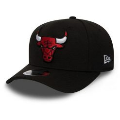 Czapka z daszkiem New Era 9FIFTY Chicago Bulls Stretch 11871284 M - L. Czarne czapki damskie New Era, na wiosnę, bez wzorów. Za 139.99 zł.