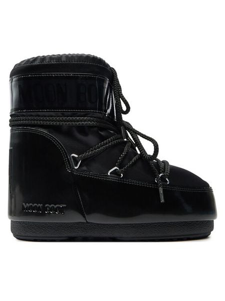 Moon Boot Śniegowce 80D1409350 Czarny. Czarne buty zimowe męskie Moon Boot, bez wzorów, ze skóry, bez obcasa, bez zapięcia. Za 969.99 zł.