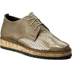 Półbuty SERGIO BARDI - Elice FW127288017BM 603. Brązowe półbuty damskie Sergio Bardi, bez wzorów, z lakierowanej skóry, bez obcasa, na płaskiej podeszwie, bez zapięcia. W wyprzedaży za 149.00 zł.
