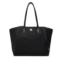 Torebka KARL LAGERFELD. Czarne shopperki damskie KARL LAGERFELD, bez wzorów, bez dodatków. Za 669.99 zł.