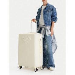 Walizka duża Reebok. Żółte walizki damskie Reebok, bez wzorów, duże. Za 349.99 zł.