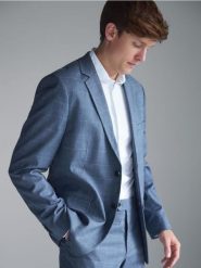 Koszula slim fit - biały. Białe koszule męskie Reserved, l, bez wzorów, z dzianiny, bez kołnierzyka, bez ramiączek. Za 129.99 zł.