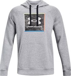 Under Armour Bluza męska Under Armour UA Rival Flc Graphic Hoodie szara 1370349 011 S. Szare bluzy męskie Under Armour, m, bez wzorów, bez kaptura. Za 179.85 zł.
