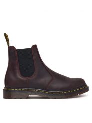 Dr. Martens Sztyblety 2976 YS Crazy Horse DM27486600 Bordowy. Czerwone botki męskie Dr. Martens, bez wzorów, ze skóry, bez obcasa, bez zapięcia. Za 949.99 zł.