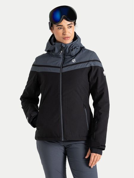 Dare2B Kurtka narciarska Flurry DWP594 Czarny Regular Fit. Czarne kurtki sportowe damskie DARE2B, na zimę, bez wzorów, z syntetyku, bez ramiączek, bez kaptura, narciarskie. Za 719.99 zł.