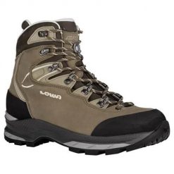 Buty trekkingowe damskie Lowa Mauria Evo Ll. Brązowe obuwie trekkingowe damskie Lowa, z materiału, za kostkę, bez zapięcia. Za 1,136.00 zł.