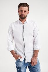 Koszula męska DSQUARED2. Koszule męskie Dsquared2, m, bez wzorów, bez kołnierzyka, bez ramiączek. W wyprzedaży za 1,071.85 zł.