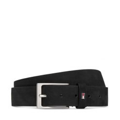Pasek Tommy Hilfiger. Czarne paski męskie Tommy Hilfiger, z nubiku. Za 249.99 zł.