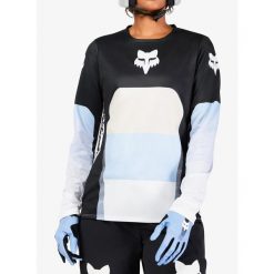 Bluza rowerowa damska Fox Ranger LS Jersey Grid. Czarne bluzy damskie FOX, bez wzorów, z jersey, sportowe, bez ramiączek, bez kaptura. Za 235.99 zł.