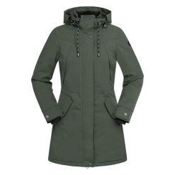 Wodoodporna parka dla kobiet ELT Ontario. Niebieskie parki damskie ELT, na zimę, l, bez wzorów, z elastanu, bez kaptura. Za 638.00 zł.