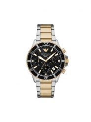 Emporio Armani Zegarek World Explorer AR11680 Srebrny. Szare, analogowe zegarki męskie Emporio Armani, bez wzorów, srebrne. Za 1,599.00 zł.