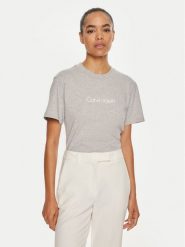 Calvin Klein T-Shirt Hero Logo K20K205448 Szary Regular Fit. Szare t-shirty damskie Calvin Klein, s, bez wzorów, z bawełny, bez kołnierzyka, bez ramiączek. Za 99.99 zł.