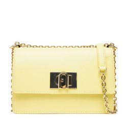 Torebka Furla. Żółte torebki do ręki damskie Furla, bez wzorów, bez dodatków. Za 979.99 zł.