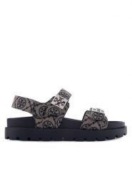 Tory Burch Sandały 184016 Granatowy. Niebieskie sandały damskie Tory Burch, bez wzorów, z materiału, bez obcasa, na płaskiej podeszwie, bez zapięcia. Za 1,644.00 zł.