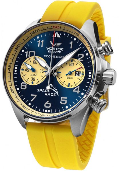 Zegarek męski Vostok Europe 6S21-325A667SY żółty. Żółte zegarki męskie Vostok Europe, bez wzorów. Za 1,730.00 zł.