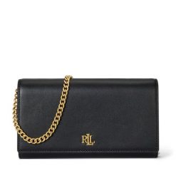 Torebka LAUREN RALPH LAUREN. Czarne torebki do ręki damskie Lauren Ralph Lauren, bez wzorów, bez dodatków. Za 949.99 zł.