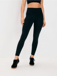 Legginsy GYM HARD - czarny. Czarne legginsy damskie Sinsay, bez wzorów. Za 39.99 zł.
