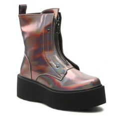 Trzewiki Jenny Fairy. Botki damskie Jenny Fairy, bez wzorów, bez obcasa, na koturnie, bez zapięcia. Za 139.99 zł.