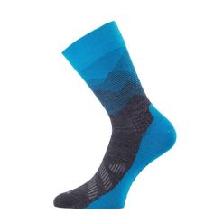 Skarpety merino FWO. Niebieskie skarpety męskie LASTING, bez wzorów, z elastanu. Za 114.35 zł.