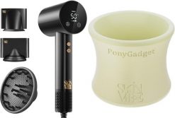 Suszarka SkinVibe SkinVibe Libra AirLoom (SV-002BK) + SkinVibe PonyGadget - Guma do włosów, kremowa (SV-004CR). Białe suszarki do włosów SkinVibe. Za 499.00 zł.