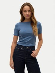 Vero Moda T-Shirt Panda 10231753 Niebieski Regular Fit. Niebieskie t-shirty damskie Vero Moda, m, bez wzorów, z bawełny, bez kołnierzyka, bez ramiączek. Za 89.99 zł.