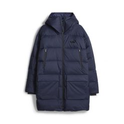 Puma Kurtka Protective Down Coat 67537806. Niebieskie kurtki męskie Puma, l, bez wzorów, z materiału, z kapturem. Za 579.99 zł.
