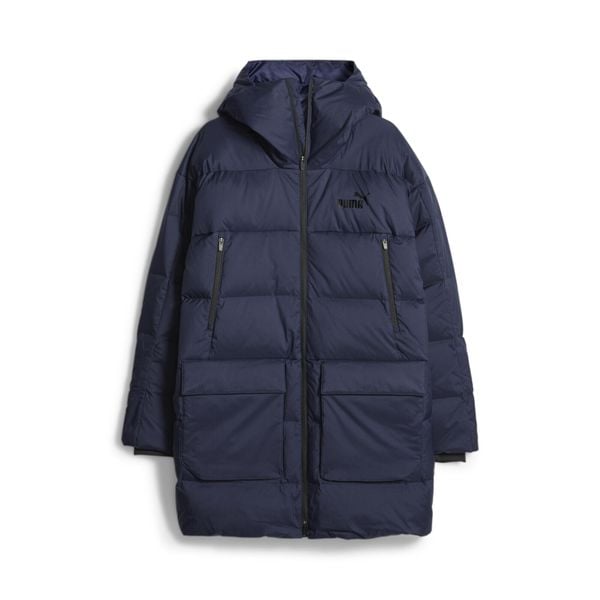Puma Kurtka Protective Down Coat 67537806. Niebieskie kurtki męskie Puma, l, bez wzorów, z materiału, z kapturem. Za 634.99 zł.