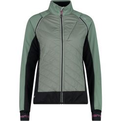 Kurtka damska turystyczna CMP 30A2276. Szare kurtki sportowe damskie CMP, l, bez wzorów, z softshellu, bez ramiączek, z kapturem, trekkingowe. Za 389.99 zł.