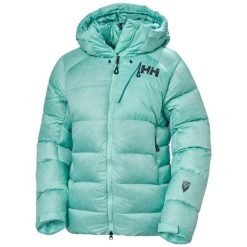 Damska kurtka puchowa Helly Hansen Odin. Niebieskie kurtki sportowe damskie Helly Hansen, s, bez wzorów, z puchu, bez ramiączek, bez kaptura, trekkingowe. Za 1,979.00 zł.