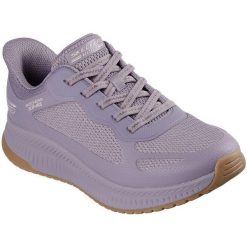 Buty sportowe damskie Skechers Bobs Squad 4 Stapl. Fioletowe obuwie sportowe damskie Skechers, bez wzorów, bez zapięcia, na fitness i siłownię. Za 590.00 zł.