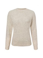Msch Copenhagen Sweter Kobiety beżowy, M/L. Brązowe swetry nierozpinane damskie MSCH Copenhagen, l, bez wzorów, z dzianiny, eleganckie, bez kołnierzyka, bez ramiączek. Za 349.95 zł.