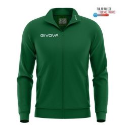 Bluza sportowa Givova Polarfleece Mono 500 zielona. Zielone bluzy damskie Givova, bez wzorów, z tkaniny, bez kaptura, do piłki nożnej. Za 178.99 zł.