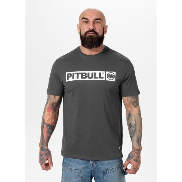 Koszulka sportowa męska Pitbull West Coast T-S Hilltop 170. Szare koszulki sportowe męskie PITBULL, m, bez wzorów, bez ramiączek. Za 89.00 zł.