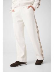 Guess Spodnie materiałowe 183087 Biały Regular Fit. Białe spodnie materiałowe męskie Guess, z aplikacjami, z materiału. Za 390.99 zł.