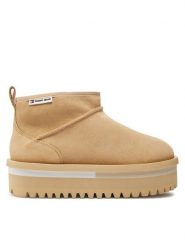 Tommy Jeans Śniegowce Tjw Suede Flatform Boot Wl EN0EN02599 Beżowy. Brązowe śniegowce damskie Tommy Jeans, z jeansu, bez zapięcia. Za 329.99 zł.