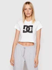 DC Shoes T-Shirt Star ADJZT03035 Biały Regular Fit. Białe t-shirty damskie DC Shoes, l, bez wzorów, z bawełny, retro, bez kołnierzyka, bez ramiączek. Za 69.99 zł.