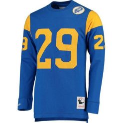 Bluza Mitchell & Ness Ls Los Angeles Rams. Niebieskie bluzy męskie Mitchell & Ness, m, bez wzorów, bez ramiączek, bez kaptura. Za 467.00 zł.