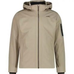 Cmp Lekka Kurtka Softshell Męska – Wiatro- i wodoodporna, 100% poliester. Brązowe kurtki męskie CMP, m, bez wzorów, z poliesteru. Za 312.50 zł.