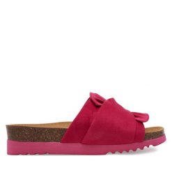 Klapki Scholl. Czerwone klapki damskie Scholl, bez wzorów, bez obcasa, bez zapięcia. Za 279.99 zł.