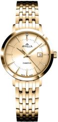 Zegarek damski Appella L32003.1191DQ złoty. Żółte zegarki damskie Appella, złote. Za 1,490.00 zł.
