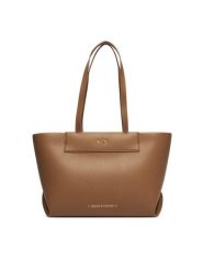 Armani Exchange Torebka XW001538 AF26447 U6186 Brązowy jasny. Brązowe shopperki damskie Armani Exchange, bez wzorów, ze skóry, bez dodatków. Za 654.99 zł.