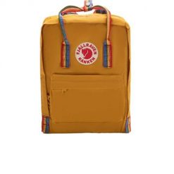 Plecak Fjallraven Kanken Rainbow Yellow Uniwersalny. Żółte plecaki damskie Fjällräven, bez wzorów, sportowe. Za 356.99 zł.