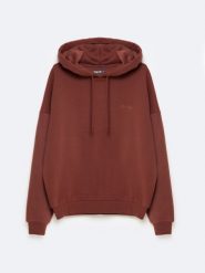 Bluza damska z kapturem bordowa Megan 604/ Foxie 604. Czerwone bluzy damskie BIG STAR, l, bez wzorów, retro, bez ramiączek, z kapturem. W wyprzedaży za 159.99 zł.